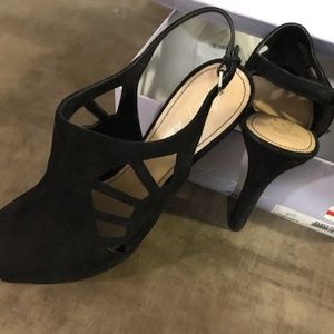 Marc Fisher Black Suede Pumps